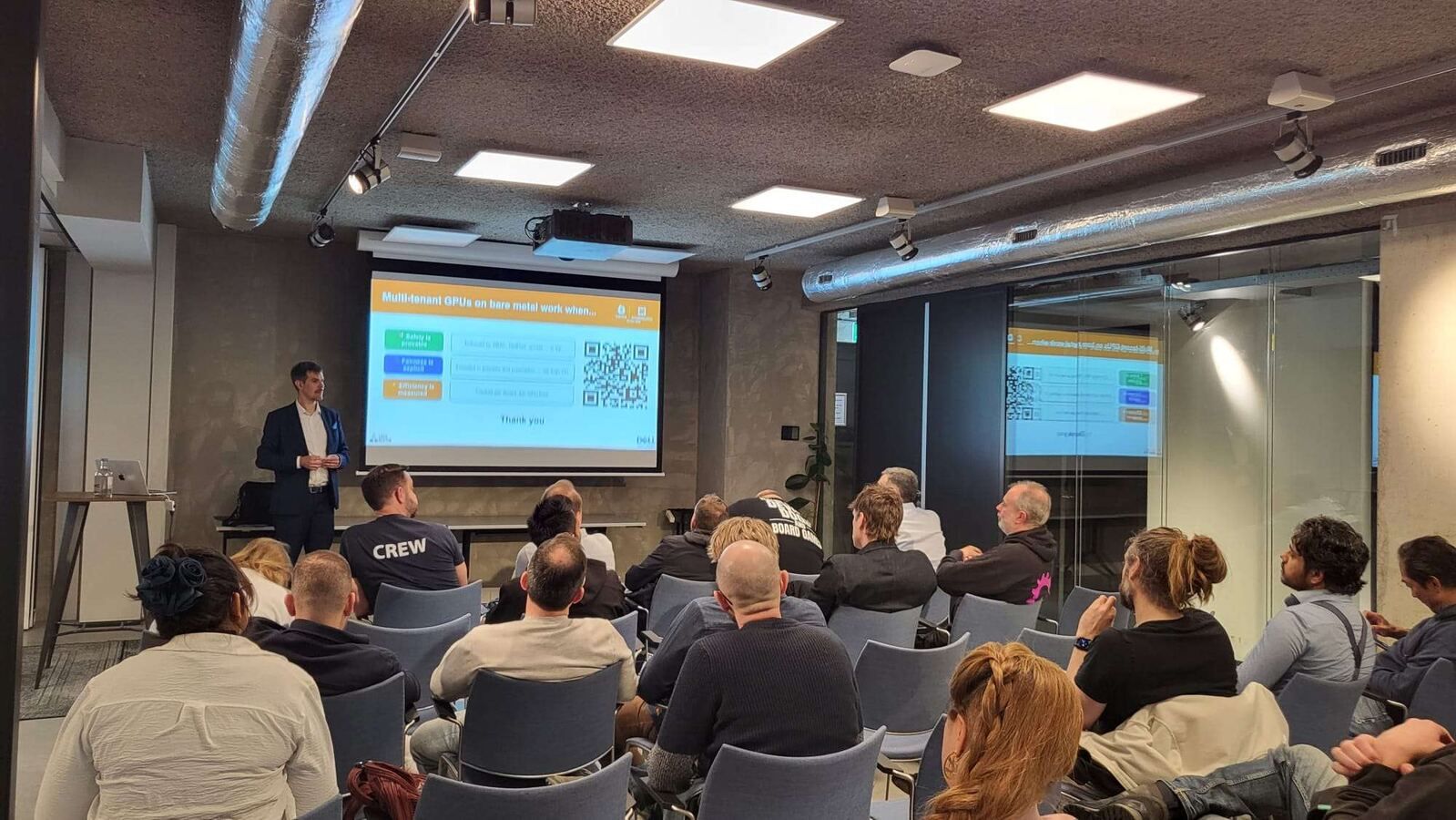 Luca Berton speaking at KubeCon Europe 2026 in Amsterdam