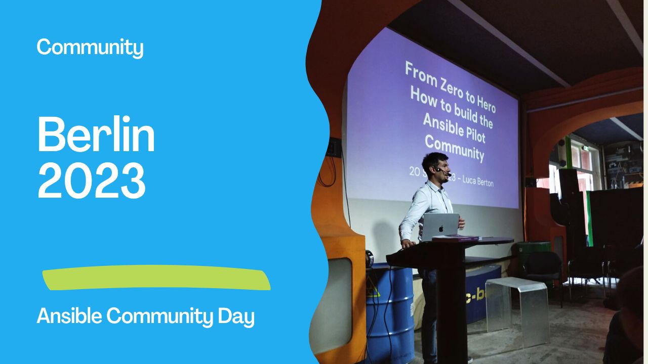 Luca Berton at Ansible Community Day Berlin 2023