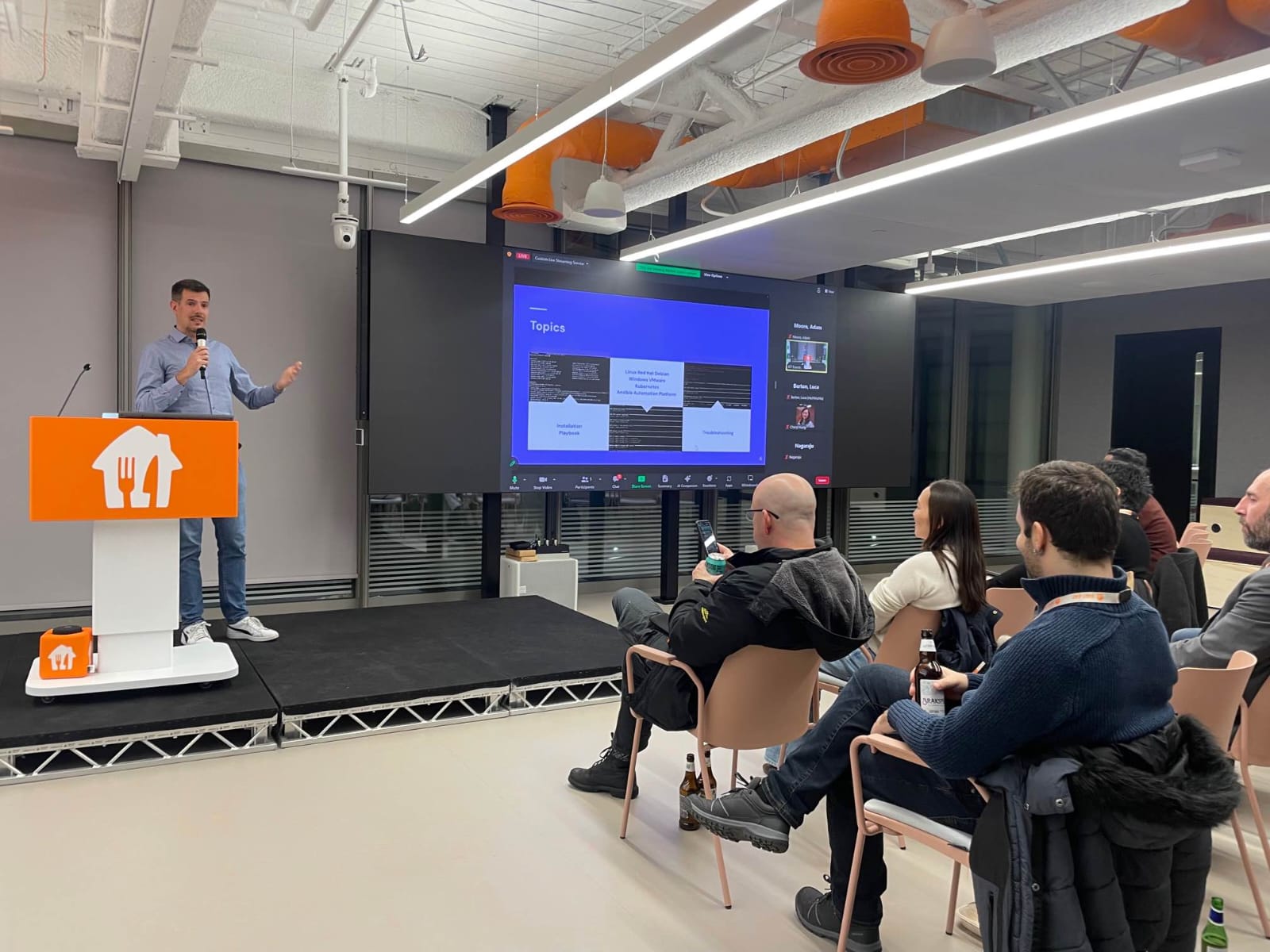 Luca Berton presenting at Cloud Native London December 2023